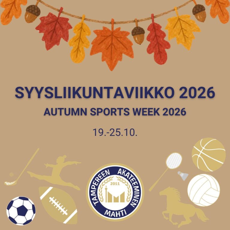 Syysliikuntaviikko 2026 // Autumn Sports Week 2026